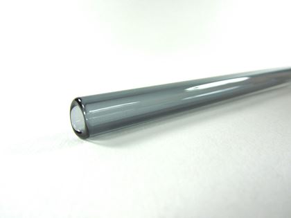 Obrázok z Zahnutá sklenená slamka - sivá