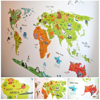 mapy světa pro děti