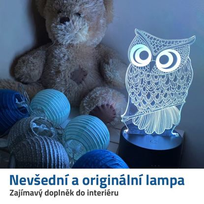 Lampa s 3d iluzí