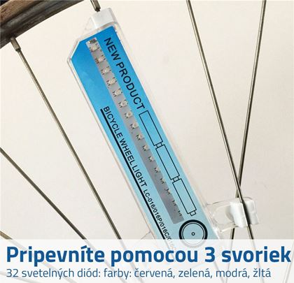 LED svetlo do výpletu kolesa