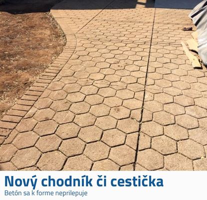Forma na betonové chodníky