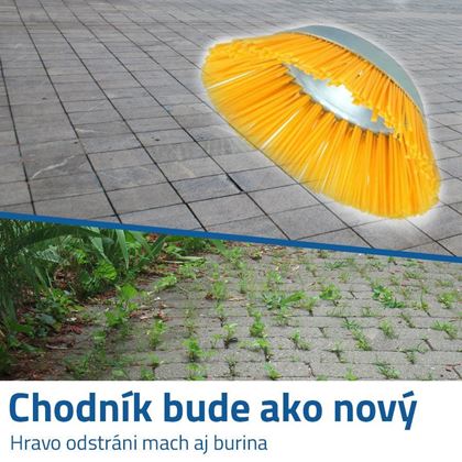 Čistící kartáč na plevel