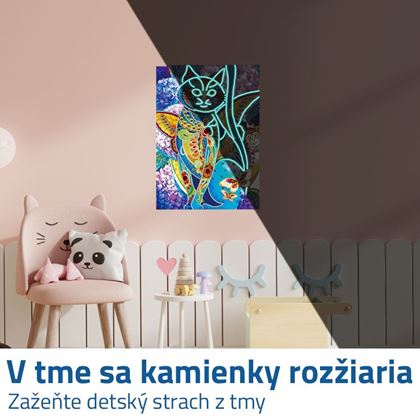 Diamantové malování svítící ve tmě