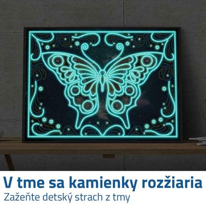 Diamantové malování svítící ve tmě