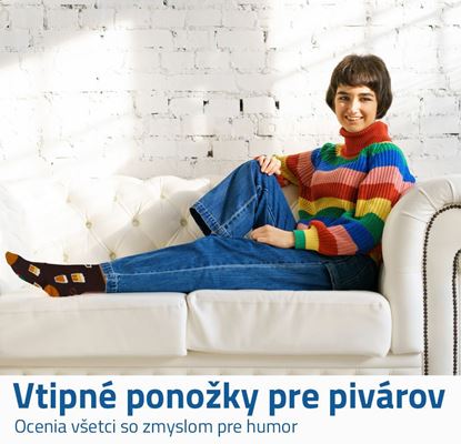 Veselé ponožky pivo 