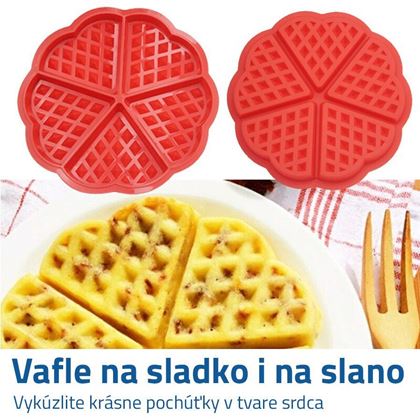 Forma na vafle ve tvaru srdce