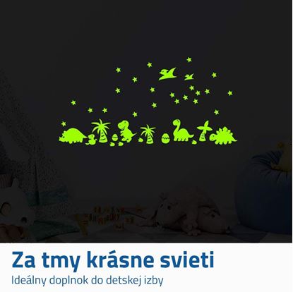 Svítící samolepky dinosauři