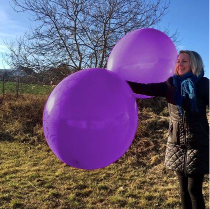 Mega balon fialový