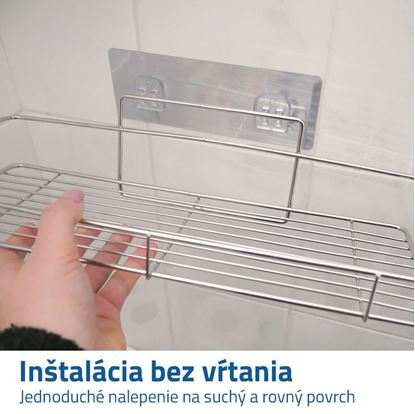 nerezová polička