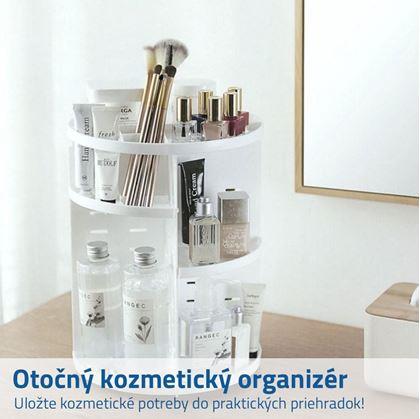 Otočný kosmetický organizér