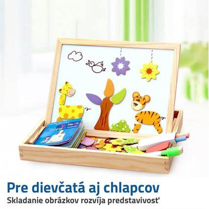 Dřevěná magnetická tabulka