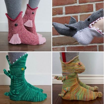 Obrázok z Pletené ponožky - žralok