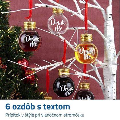 Obrázok z Ozdoby na stromček 6 ks - drink me
