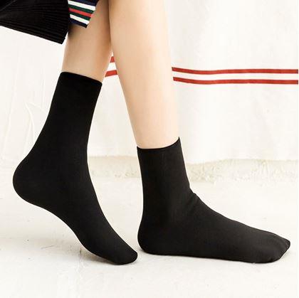 Obrázok z Hrejivé ponožky s kožúškom - čierne