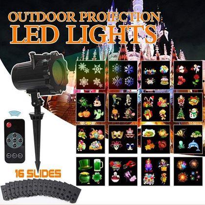 Obrázok z Vonkajší LED projektor 16 motívov