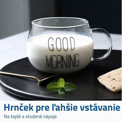 Obrázok Sklenený hrnček Good morning