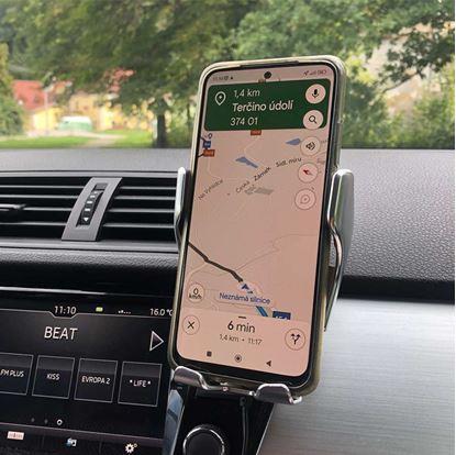 Obrázok Držiak telefónu s bezdrôtovým nabíjaním deluxe