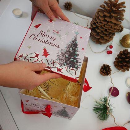 Obrázok z Darčeková krabička 15 cm - vianočný stromček