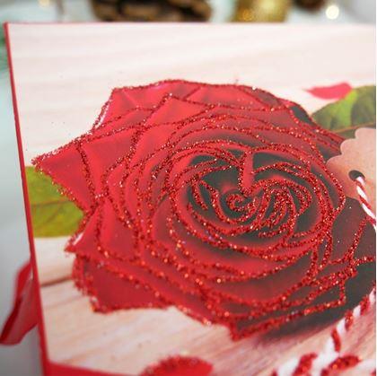 Obrázok z Darčeková krabička 15 cm - valentínska ruža