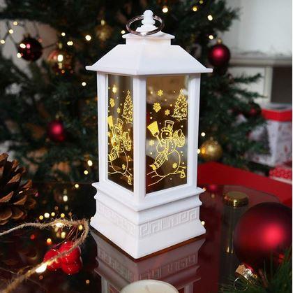 Obrázok z Vianočný LED svietnik - snehuliak