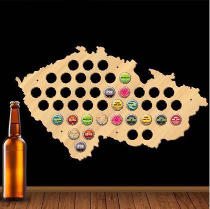 Sběratelská mapa na zátky od piva