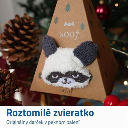 Obrázok z Teplé ponožky v darčekovej krabičke - panda