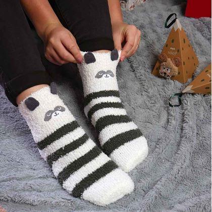 Obrázok z Teplé ponožky v darčekovej krabičke - panda