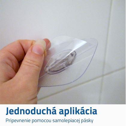 Obrázok z Samolepiaci držiak na sprchu - biely