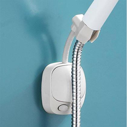 Obrázok z Samolepiaci držiak na sprchu - biely