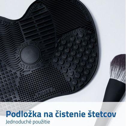 Silikonová podložka pro čištění štětců - černá 