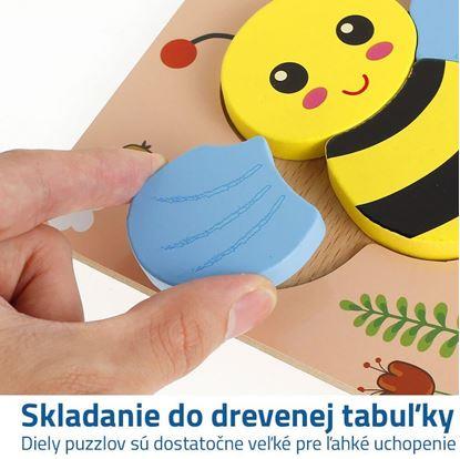 Dřevěné puzzle pro nejmenší - včelka