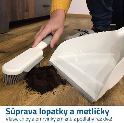 Antistatický smeták s lopatkou