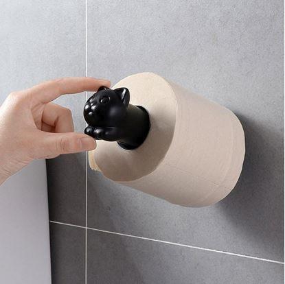 Obrázok Držiak toaletného papieru - mačka