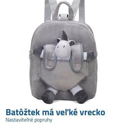 Batůžek s plyšákem - jednorožec