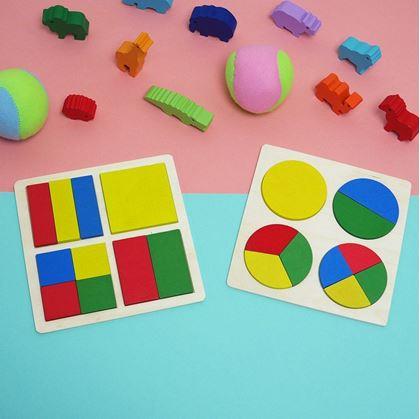 Obrázok z Detské geometrické puzzle - štvorce