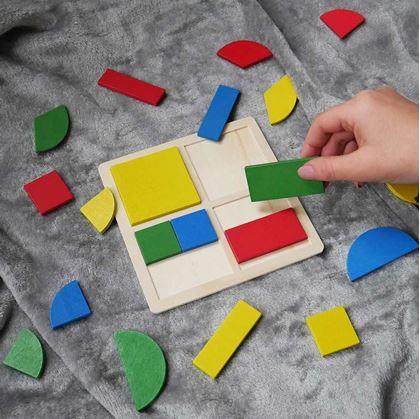 Obrázok z Detské geometrické puzzle - štvorce