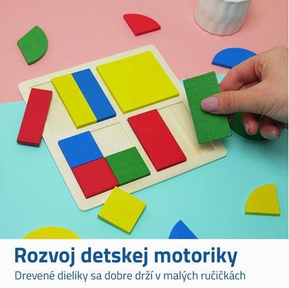 Obrázok z Detské geometrické puzzle - štvorce