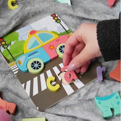Obrázok z Anglické puzzle pre najmenších - autíčko