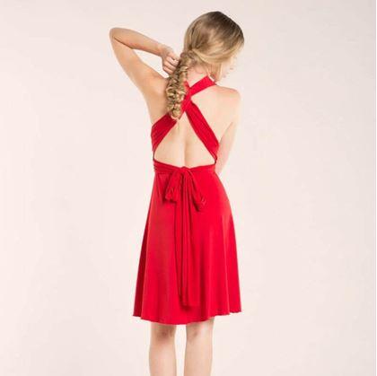 Univerzální šaty krátké - červené