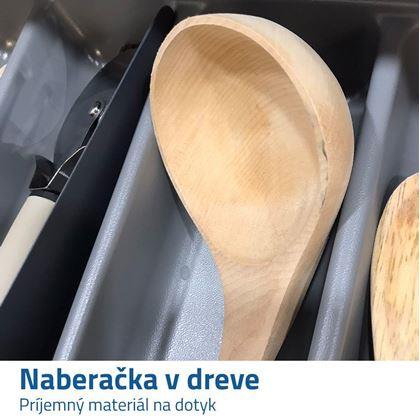 Drevená kuchynská naberačka