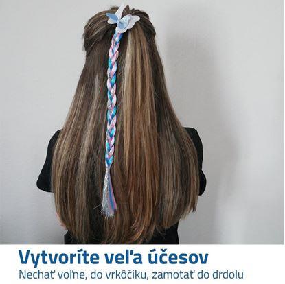 Dětský příčesek do vlasů copánek - motýlek