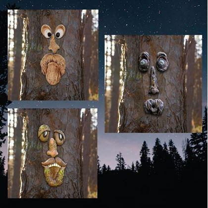  Dekorace na strom - vyděšený obličej