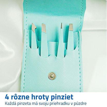 Sada pinzet 4 ks - světle modrá