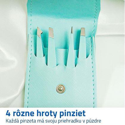 Sada pinzet 4 ks - světle modrá