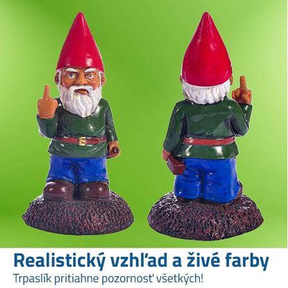 Vtipný zahradní trpaslík