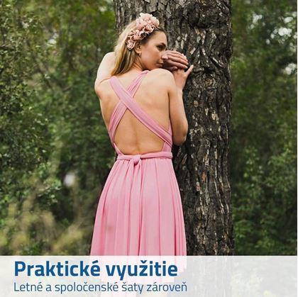 Univerzální šaty krátké - růžové