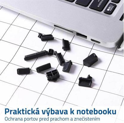 Silikonové záslepky konektorů do notebooku