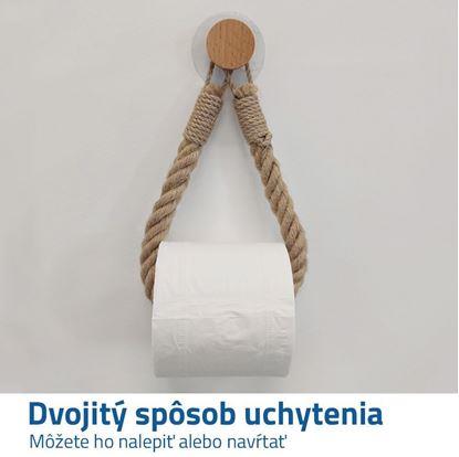 Držák na toaletní papír - lano