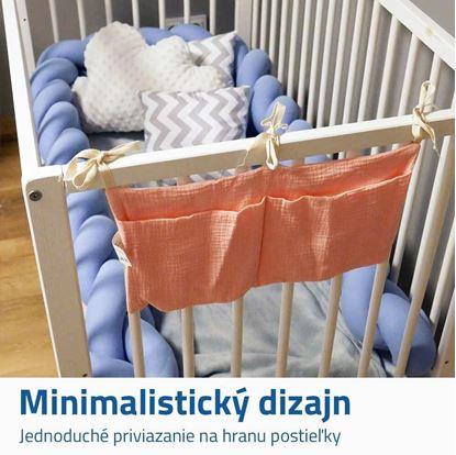 Obrázok Mušelínový vreckár na postieľku