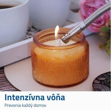 Obrázok z Vónna sviečka v skle - žltá, jantár a ľalia